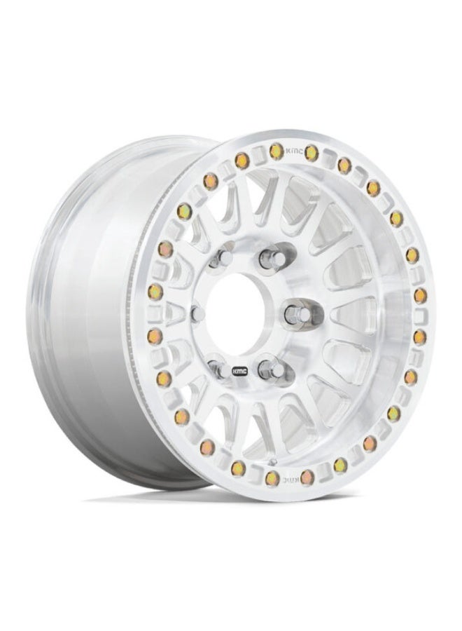 KMC KM445 IMPACT FORGED (Beadlock) 17X9 6X165.1 ET-12 SILVER MIRROR MACH FACE - Image 1